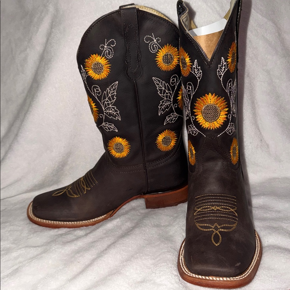 🌻👢Sunflower western boots 🌻👢
